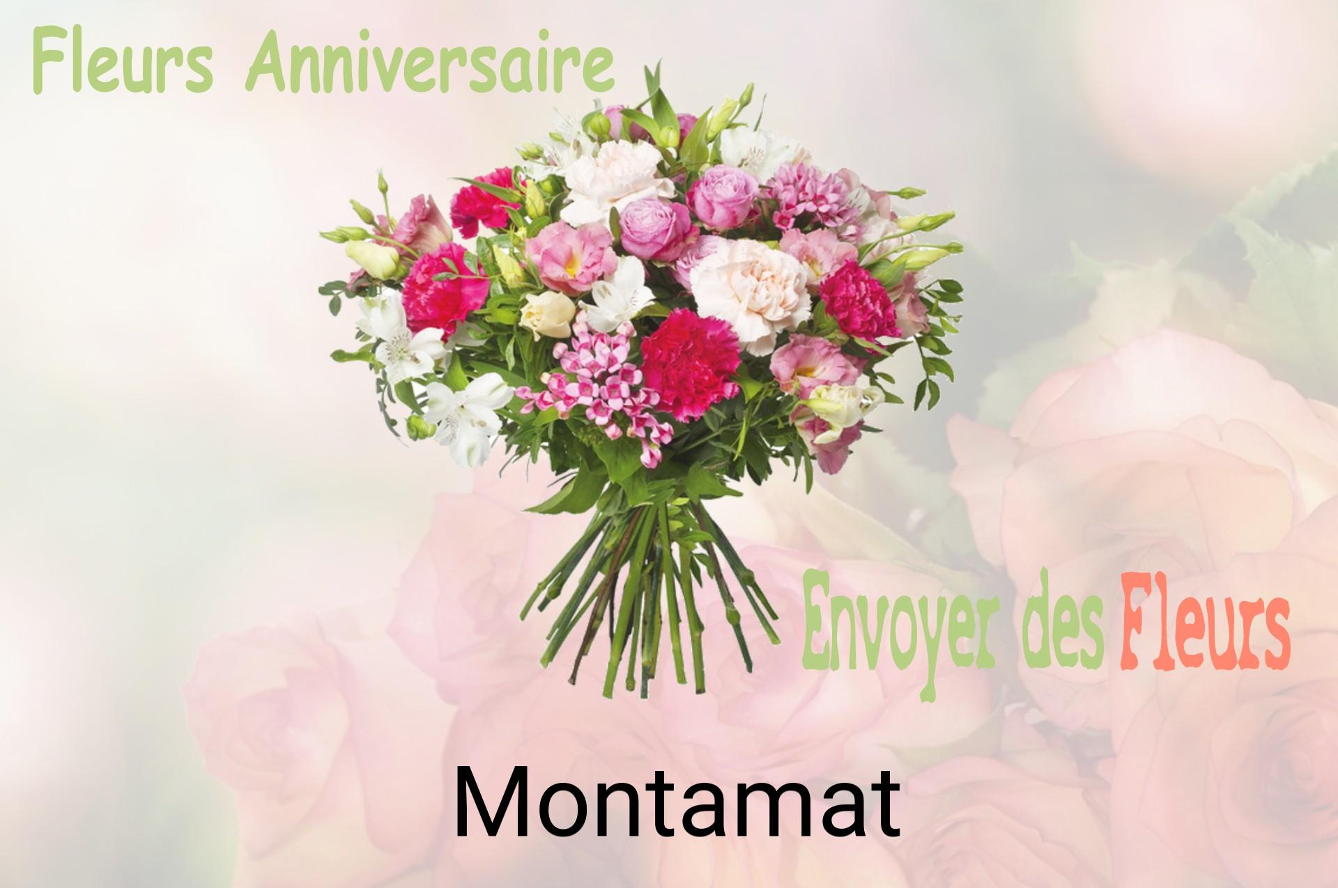 Bouquet de fleurs d’anniversaire livré à Montamat